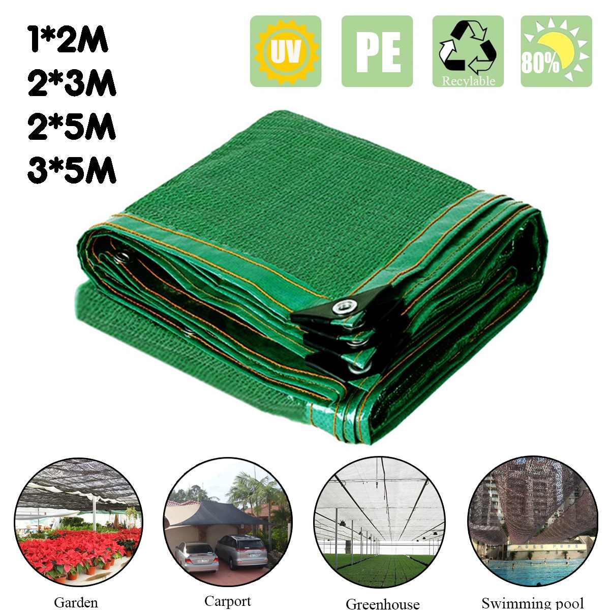 Square Rectangle Shade Sail Sun Awning Garden Awnings Sun Shelter Garden Patio Sunshade Protection Canopy Outdoor Garden Net