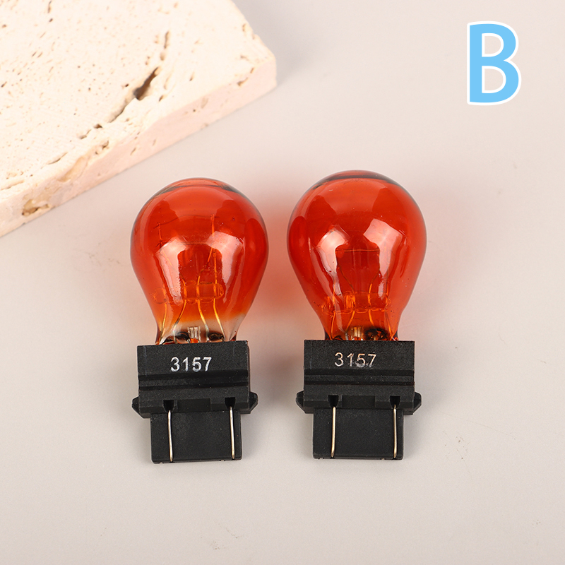 2 sztuk 3157 DC12V 21/5W żarówki samochodowe światła hamowania lampa halogenowa szkło kwarcowe włączony kierunkowskaz światła hamowania lampa cofania: Głęboki niebieski