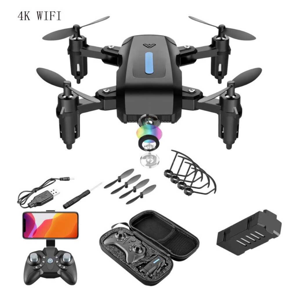 M9 pro droner sammenleggbar med 4k 1080p hd kamera fjernkontrollsender quadcopter profissional drones barn mini rc helikopter leketøy: 4k