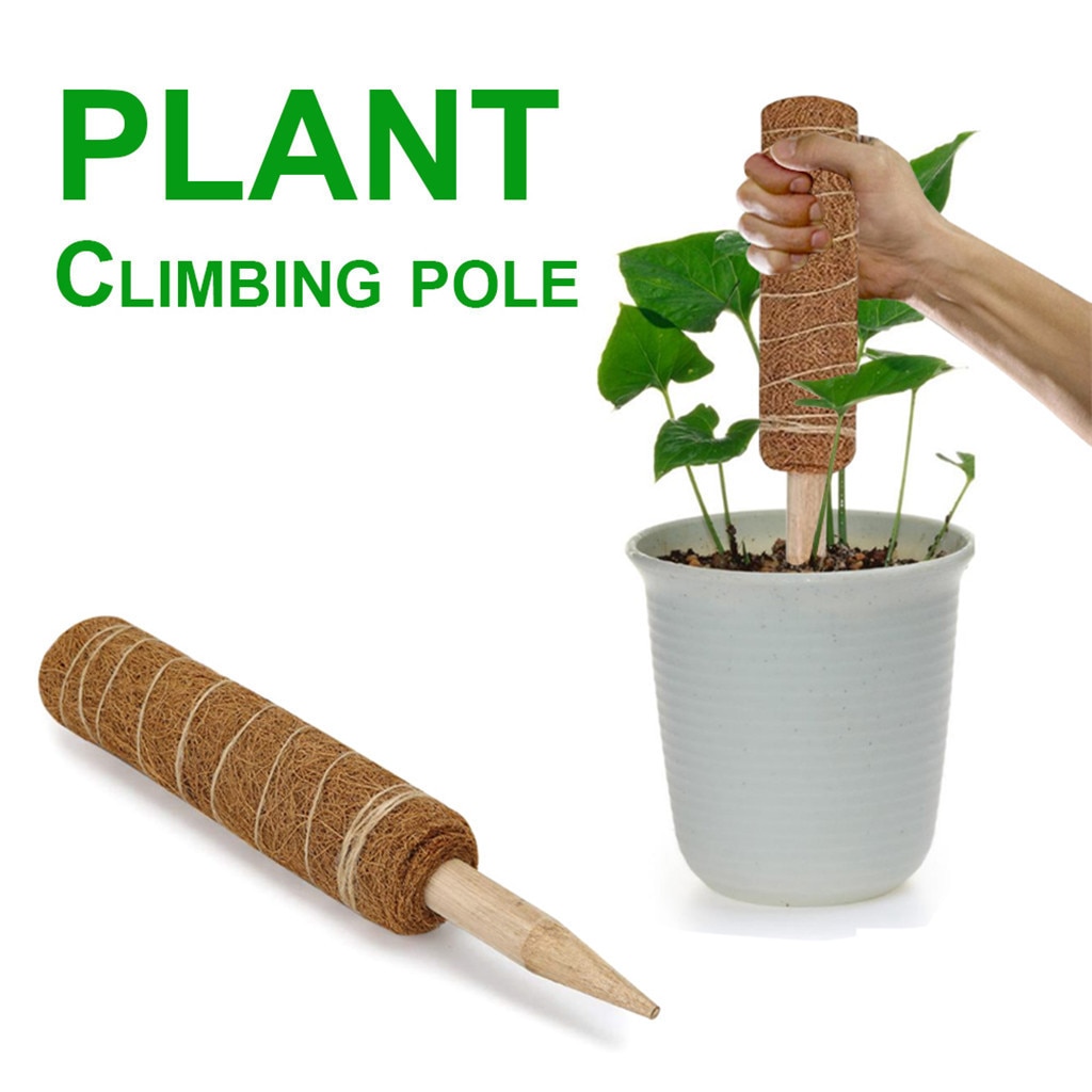 40Cm Plant Ondersteuning Kokos Moss Totem Pole Kokosnoot Sticks Tuin Accessoires Planten Klimmen Fram