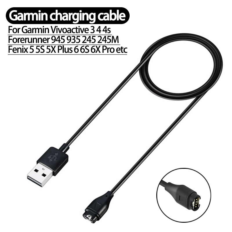 Dock oplader ladekabel til garmin vivoactive 3 4s 935 945 fenix 5 5x 5s plus 6 6s 6x pro clip oplader til forerunner 235: 1- ladekabel