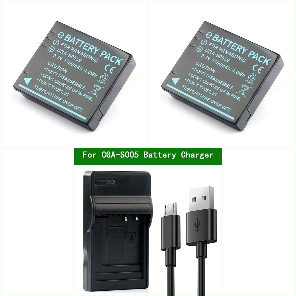 Chargeur USB Pour Batterie Pentax D-LI106 – Compatible Appareils Photo MX-1, X90 – Câble Type-C Inclus