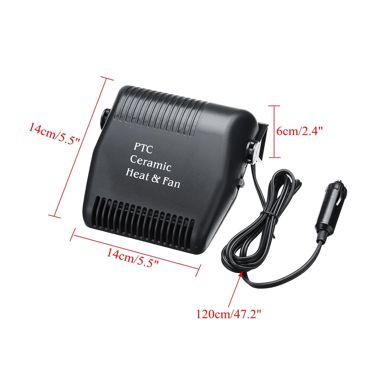 12V 500W Auto Heater Verwarming Auto Ontdooier Winter Auto Elektrische Kachel Ventilator Verwarming Luchtreiniger Koeler Droger Geïntegreerde ontdooien