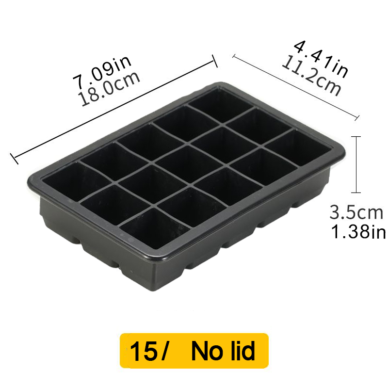 Isbitform for 4/6/8/15 isbiter, stor isbitform, stor isbitform av matkvalitet, bpa-fri, firkantet form, gjør-det-selv-kjøkken, baris: Lilla