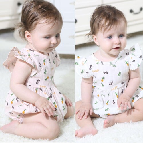 Babymeisjes bloemen romper kleding