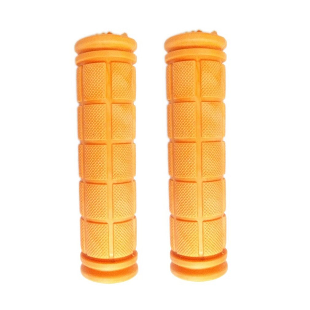 Bike Handlebar Grips Ergo Rubber Cycling Bicycle Grips Ergonomic Shape and Vibration/Shock Absorbent Rubber Grips: orange