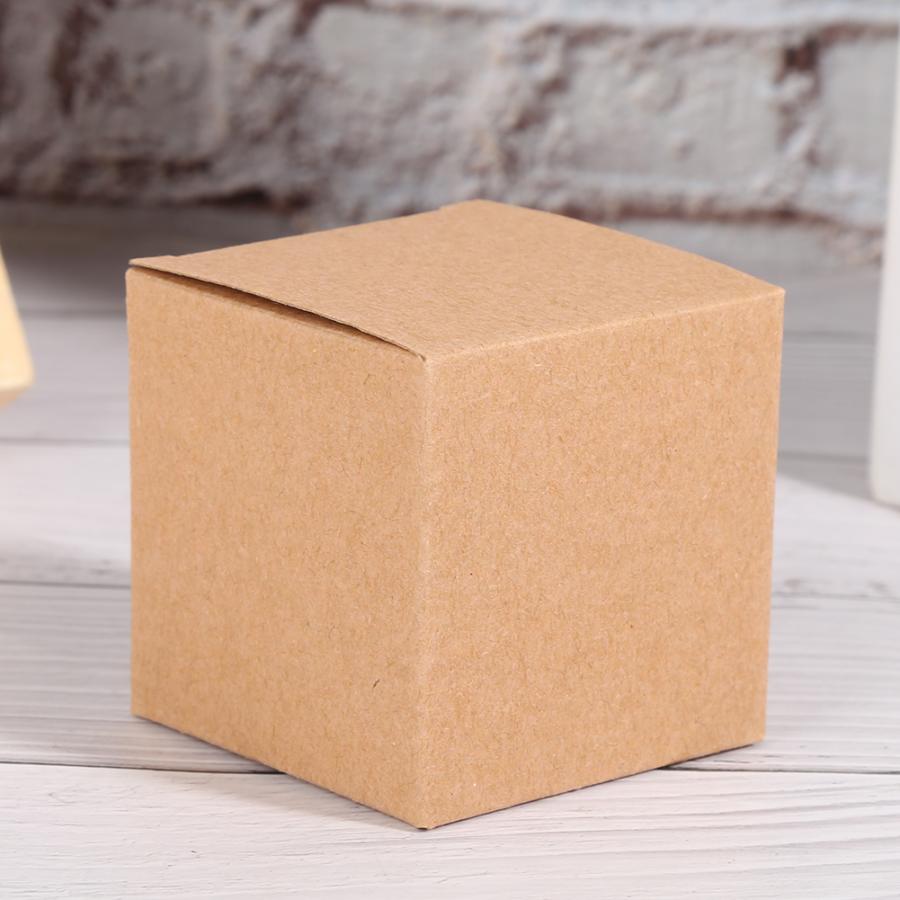 50PCS Mini Suitcase Candy Boxes Kraft Paper Box Folding Retro Boxes Craft Carton Set for Christmas Wedding Party