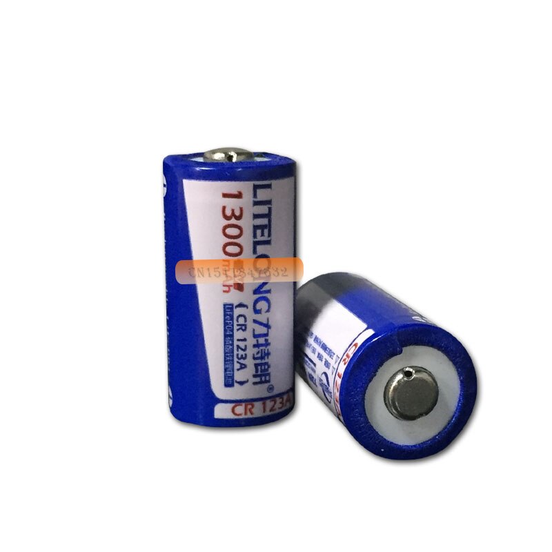 3PCS/LOT LITELONG CR123A rechargeable lithium battery 3V lithium camera battery 16340 batteries 1300mah