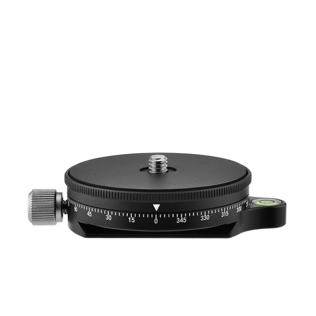 Camera Panoramic Panning Base with Arca Swiss Style Plate 3/8" Screw Aluminum Panorama Ball Tripod Head for Tripod Monopod DSLR: Default Title