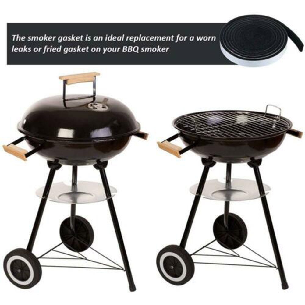 High Heat Barbecue Smoker Gasket BBQ Door Lid Seal Adhesive Sealing Tape for Grill EJ