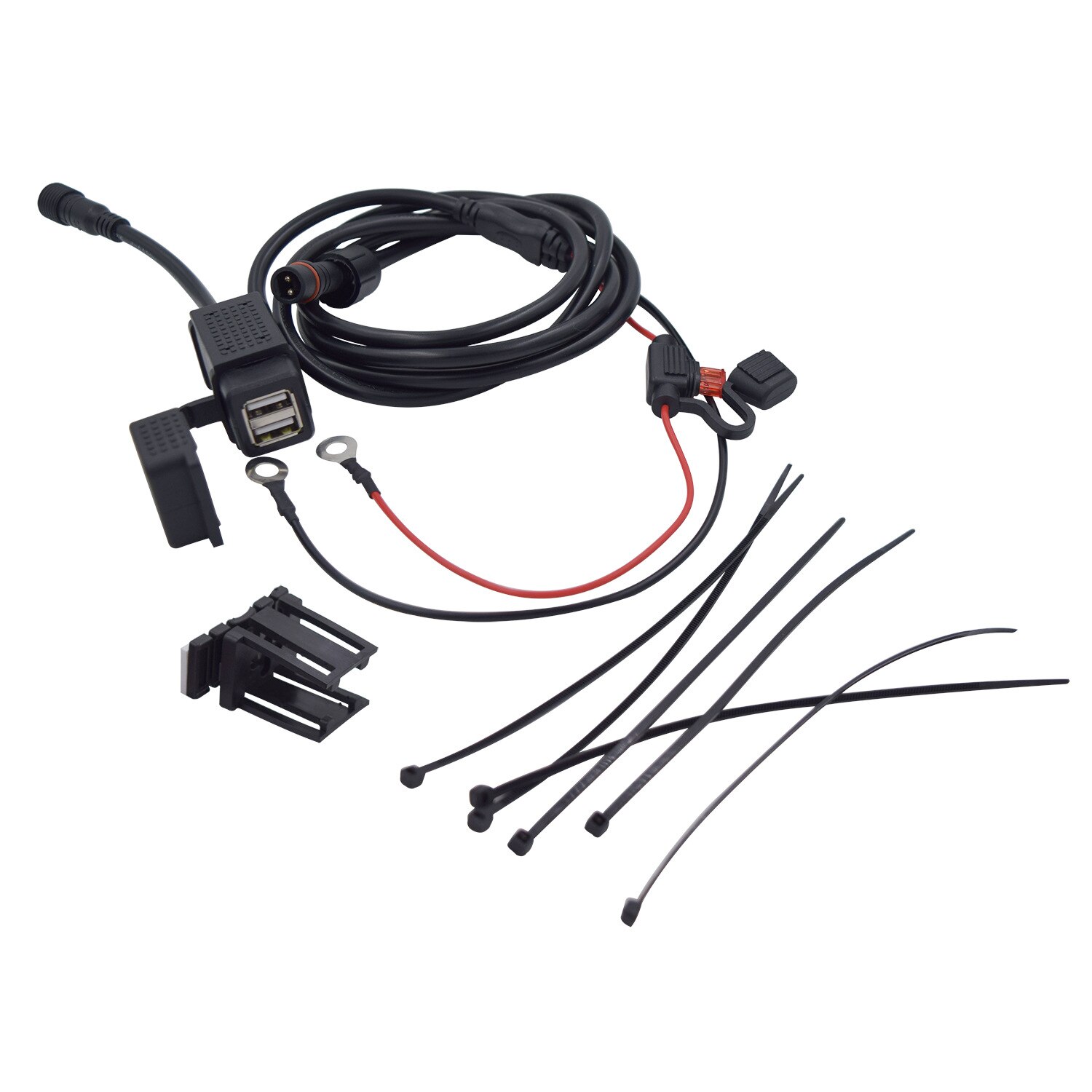 Motorfiets Auto Telefoon Oplader Dubbele Usb Autolader Navigator Waterdicht Stofdicht Motorfiets Autolader