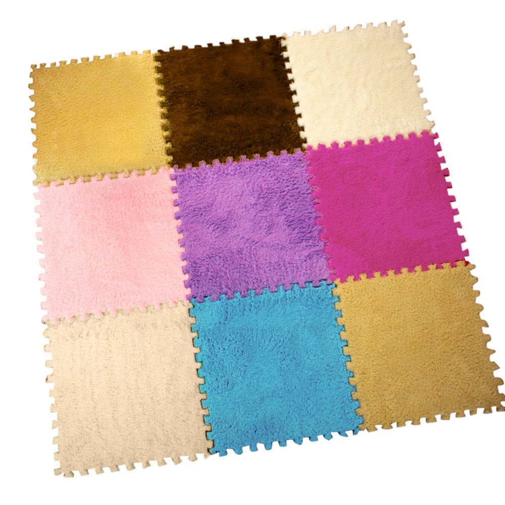 Tapis de Puzzle en mousse Eva pour enfants, 25x25cm, 7 couleurs, sol pour bébé, beauté et santé