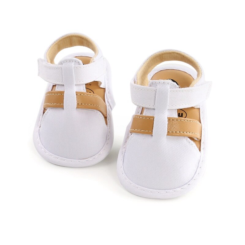 Gentleman Baby Sandals Toddler Infant Hollow Soft presepe suola scarpe di tela Little Boys Kids Soft presepe Prewalker sandali zoccoli