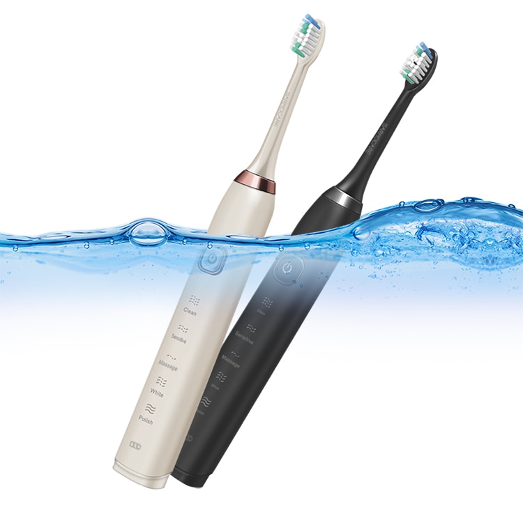 Sarmocare S100 Ultrasonic Sonic Electric Toothbrush LED indicator toothbrushes IPX7 Waterproof 5 models Wireless rechargeable