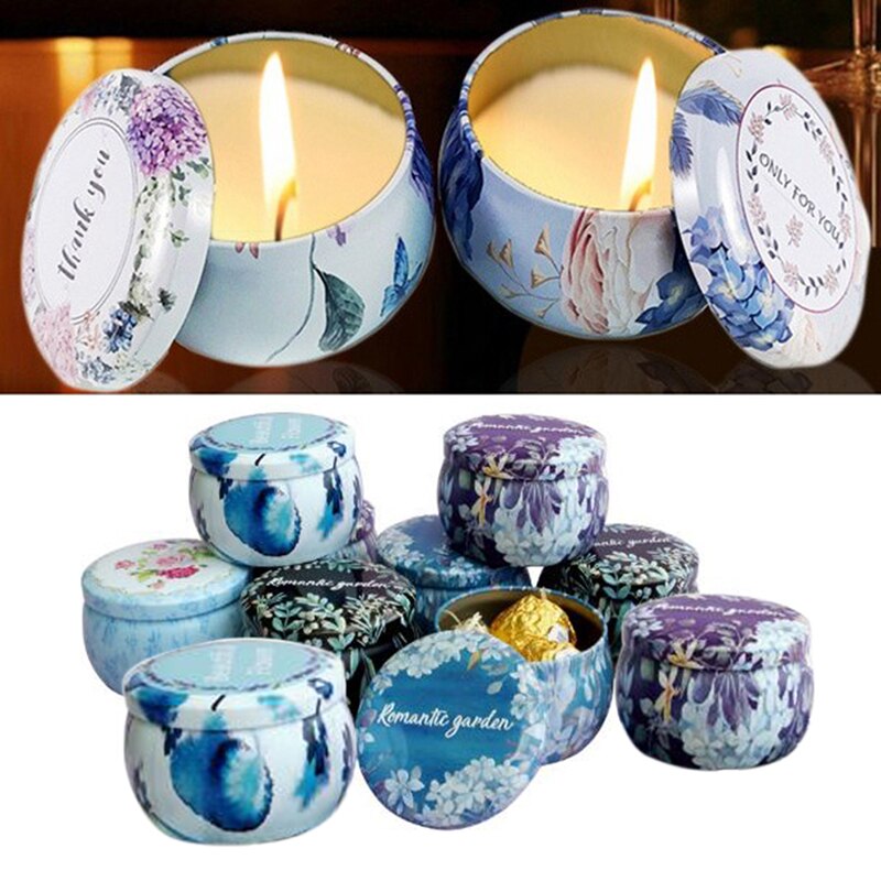 1Pc DIY Candle Making Kit Holder Storage case Party Favor and Sweets Candle Tin Jars for Dry Storage Spices case Camping