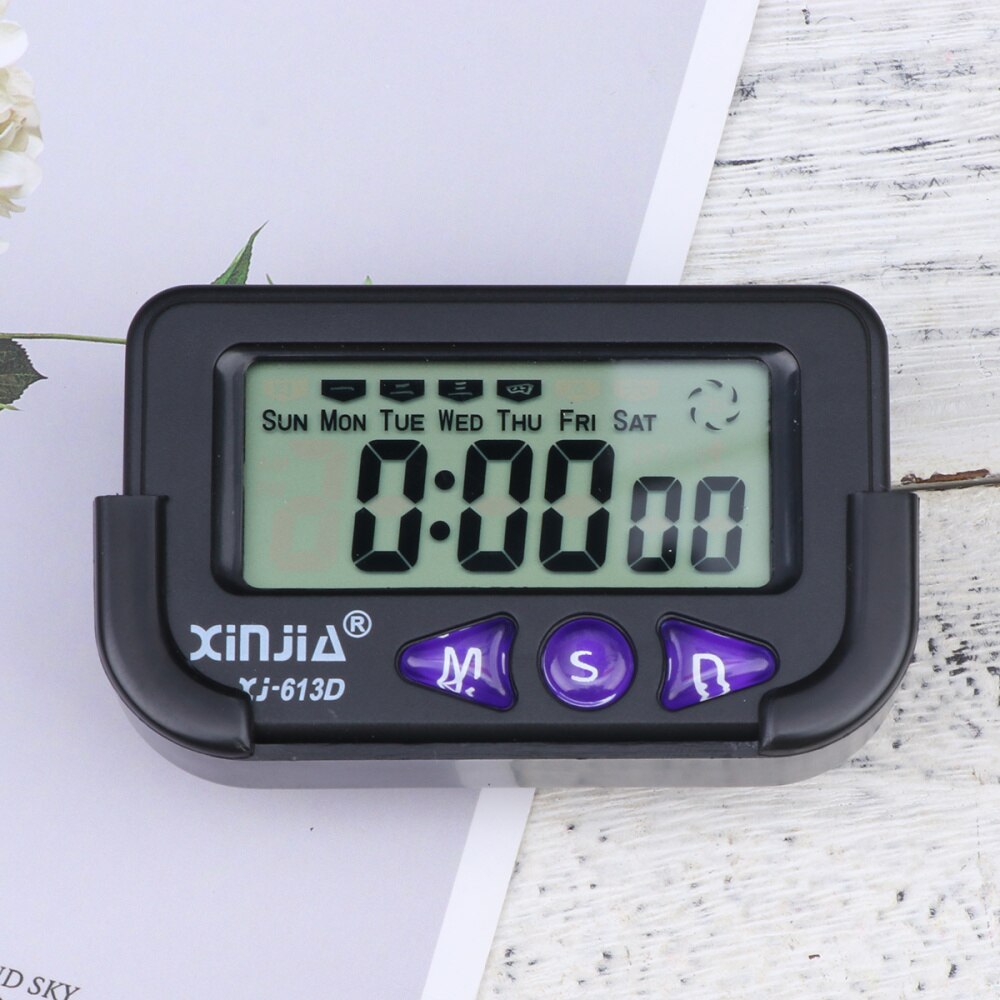 GLOGLOW Orologio Portatile LCD Digitale Tavolo Da Auto Cruscotto Scrivania Orologio Elettronico