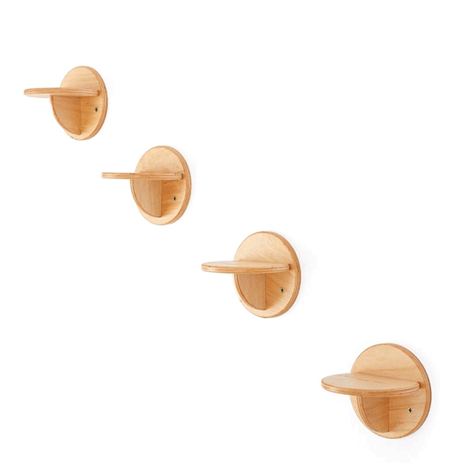 Cat Tree Cat Climbing Frame Stratch Board Wood Cat Jumping Platform DIY Pet Furniture Kitten Springboard Wall Mounted Cat Toy