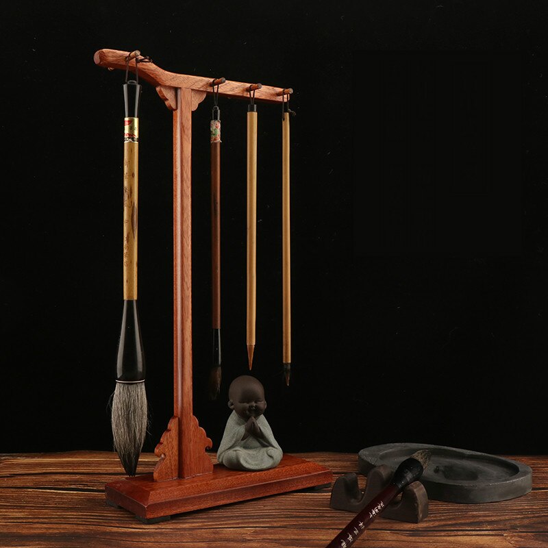 Creatieve Pen Houder Chinese Kalligrafie Schilderij Borstel Houder Calligraphie Borstel Stand Woodentraditional Kalligrafie Pen Houders
