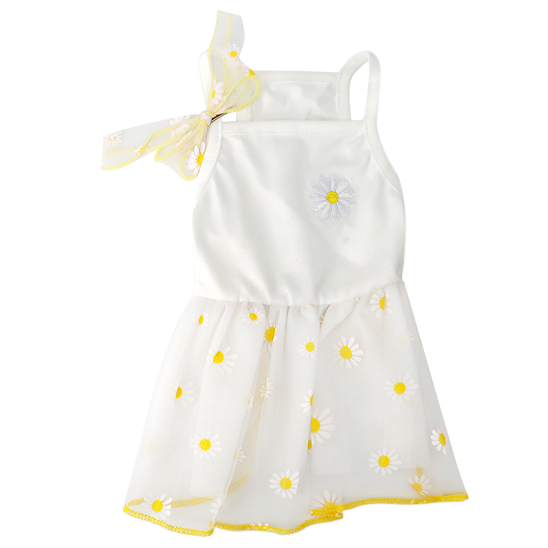 Lindo vestido para perros pequeños, falda fina de princesa para cachorros, ropa de verano para perros, ropa para Chihuahua York, suministros para mascotas: XS / Negro