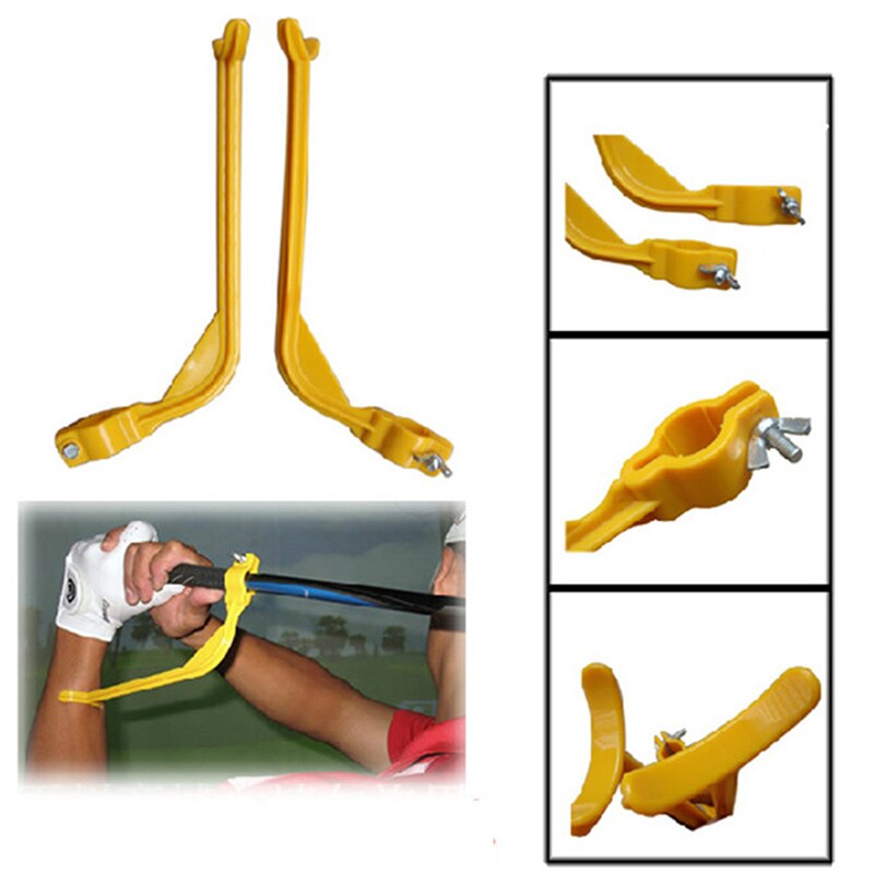 1 unidad Guía de práctica, entrenador de Swing de Golf, alineación para principiantes, palos de Golf, gesto correcto, herramientas de ayuda para entrenamiento de muñeca, accesorios de Golf