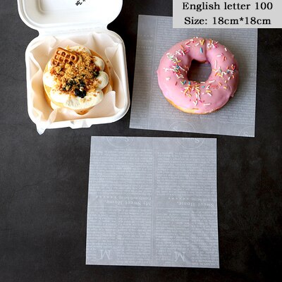20/100 Pcs Oil-Proof Wax Paper Food Wrapper Paper ... – Vicedeal