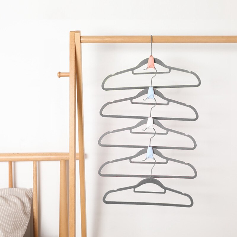 3Pcs Hanger Multifunctional Auxiliary Hanger Multi-layer Space Saving Hanger Link Hangers