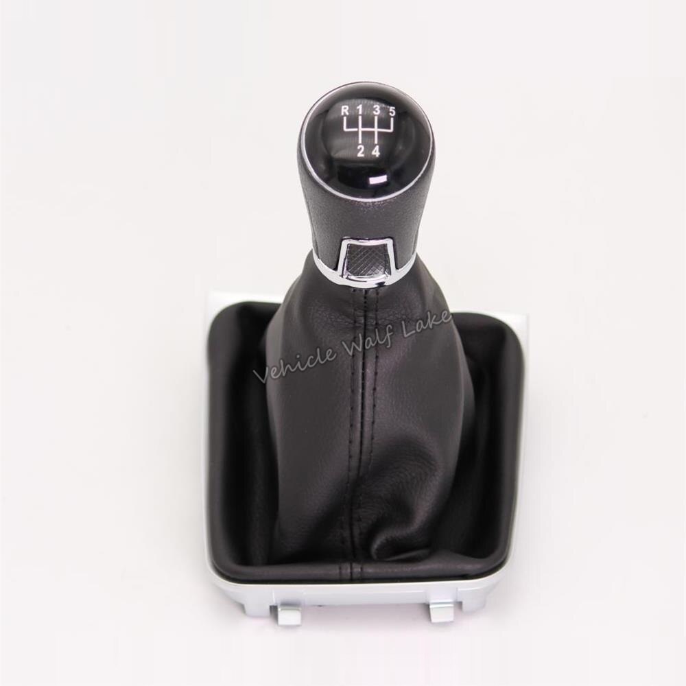 Pour VW Golf 7 A7 MK7 GTI GTD Voiture 5 Vitesses Levier De Vitesse Niveau Pommeau de levier de vitesses EN CUIR PU Couverture