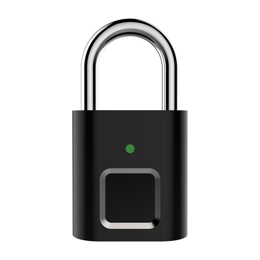 Candados inteligentes con huella digital para puerta, cerradura recargable para puerta, candado inteligente con huella digital, USB sin llave,: L34