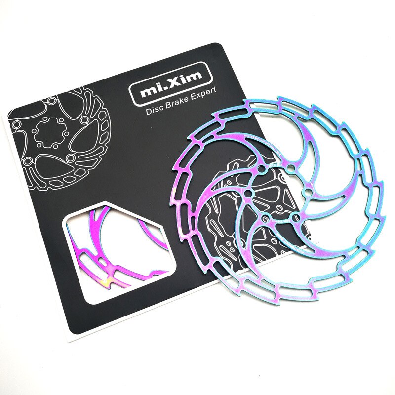 Colorful Bike Disc Brake Rotor 160/180/203mm MTB Mountain Road Bike Hydraulic Brake Disc Rotors Rainbow Bike Brake Rotors