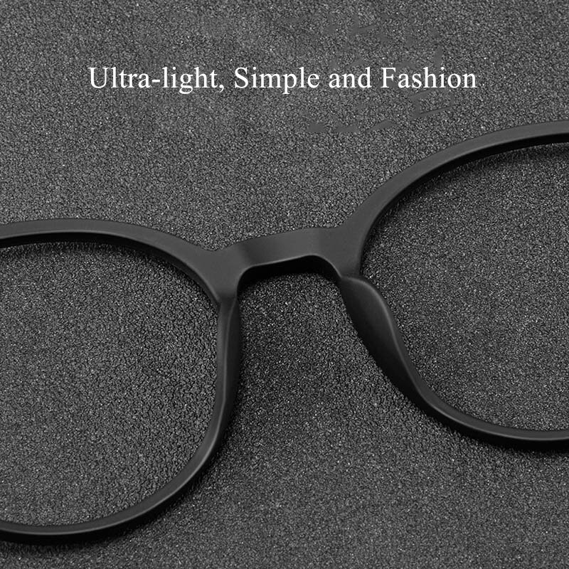 Gafas de montura de gafas redondas para hombre y mujer, anteojos de montura de gafas redondas ultralivianas de aleación de titanio para miopía, graduadas ópticas, montura para Miopía