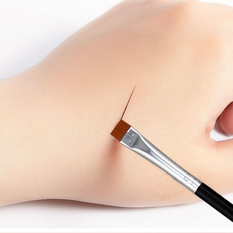 Flacher Augenbrauenpinsel, ultradünne Augenbrauen, machen-hoch-Pinsel, Eyeliner-Pinsel, dünner Eyeliner, Augenbrauenkontur, Concealer, Schönheitspinsel-Werkzeug