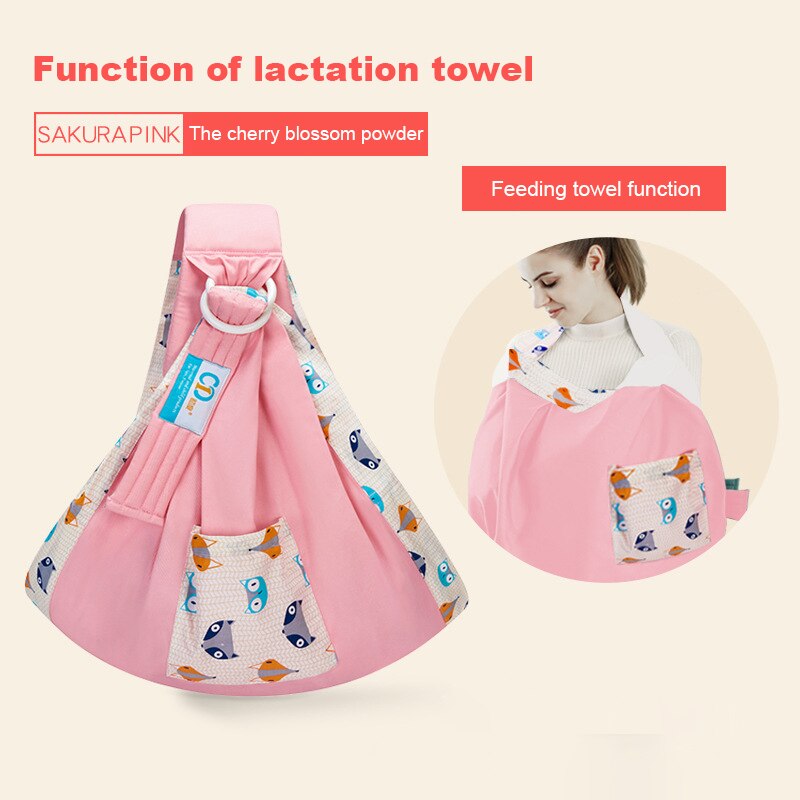 Bæresele slynge nyfødt slynge ammebetræk baby wrap skyggeposer spædbørn ammebetræk bæresele mesh stof: Sæt 4