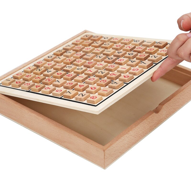 Jouet éducatif d'opération numérique d'échiquier d'intelligence de neuf-complexe multifonctionnel de Sudoku des enfants