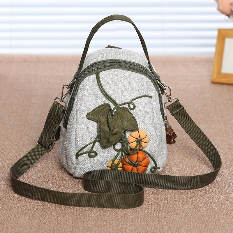 Zaino per ragazze a maglia portatile per bambini: Pumpkin