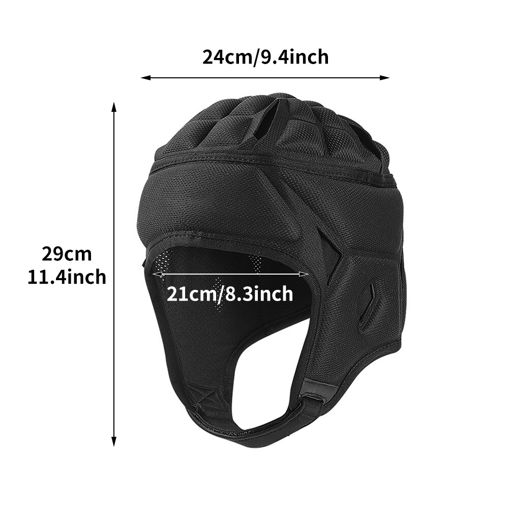 Voetbal Hoofd Beschermende Verstelbare Riem Rugby Helm Ademend Cap Accessoires Anti Collision Outdoor Sport Gewatteerde Hoofdbeschermer