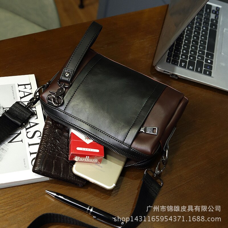 Stil herre taske skuldertaske herre messenger bag håndtaske koreansk stil med stor kapacitet fritid
