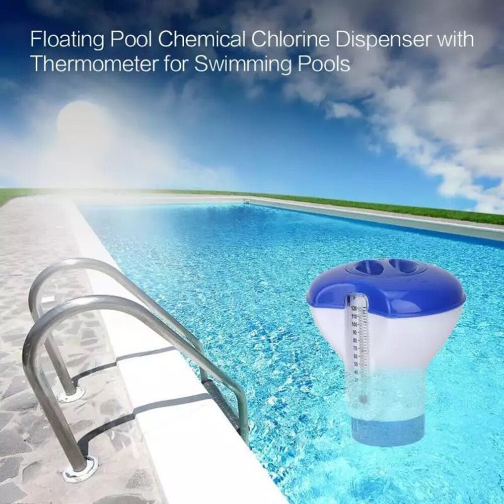 Basen piscine Spa tablette de chlore automatique distributeur flottant tablette instantanée flotteur thermomètre doseur automatique nettoyeur de piscine