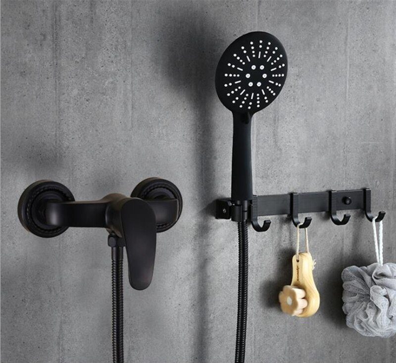 1set Bathroom Tub Faucet Single Handle Cold and Mixer Tap with Hand Shower Wall Mounted Bath Faucet Bathtub Faucet: D