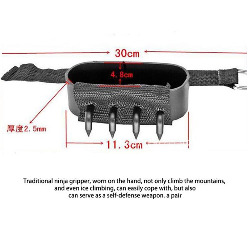 2 pcs Outdoor Climbing Hand Claws Tree Climbing Heavy Duty Hand Claw Spikes Claws paw hooks Anti-Slip Climbing Tool