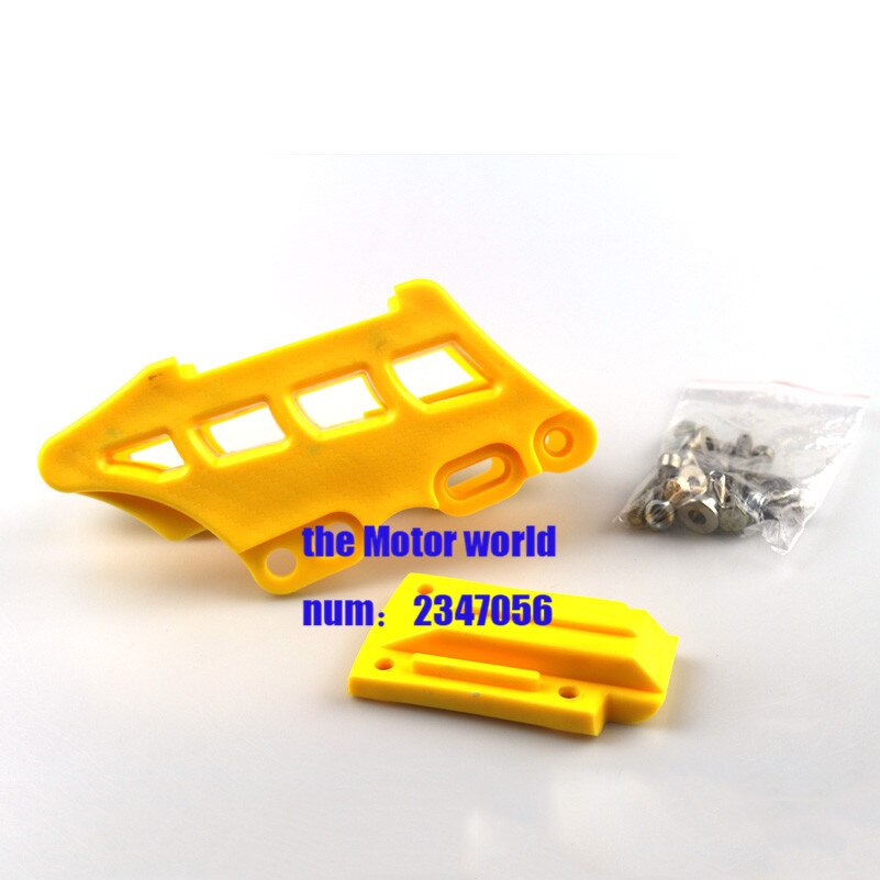 Motorcycle CNC Plastic Chain Guide Sprocket Guard Protector For Suzuki RM125 RM250 RMZ250 RMZ450 RMX450Z DRZ450S DRZ450R: yellow