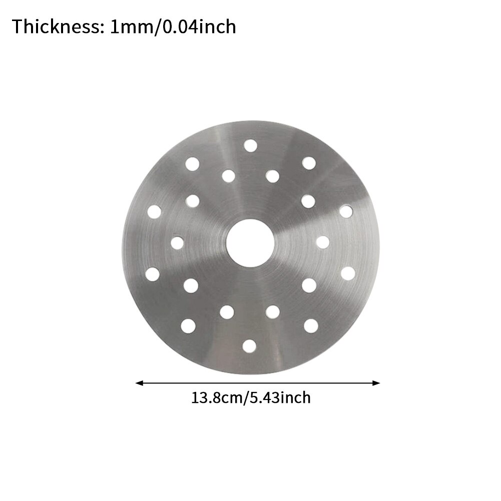 Induction Cooker Adapter Stewpot Round Stainless Steel Home Casserole Pot Saucepan With Holes Accessories Heat Diffuser Plate: 13.8cm