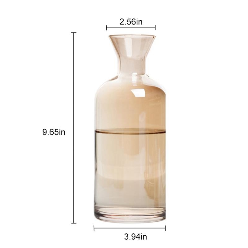 glass vannkanne vannkoker te gryte vann karaffel stor kapasitet glass vannkanne juice krukke med lokk til hjemmet