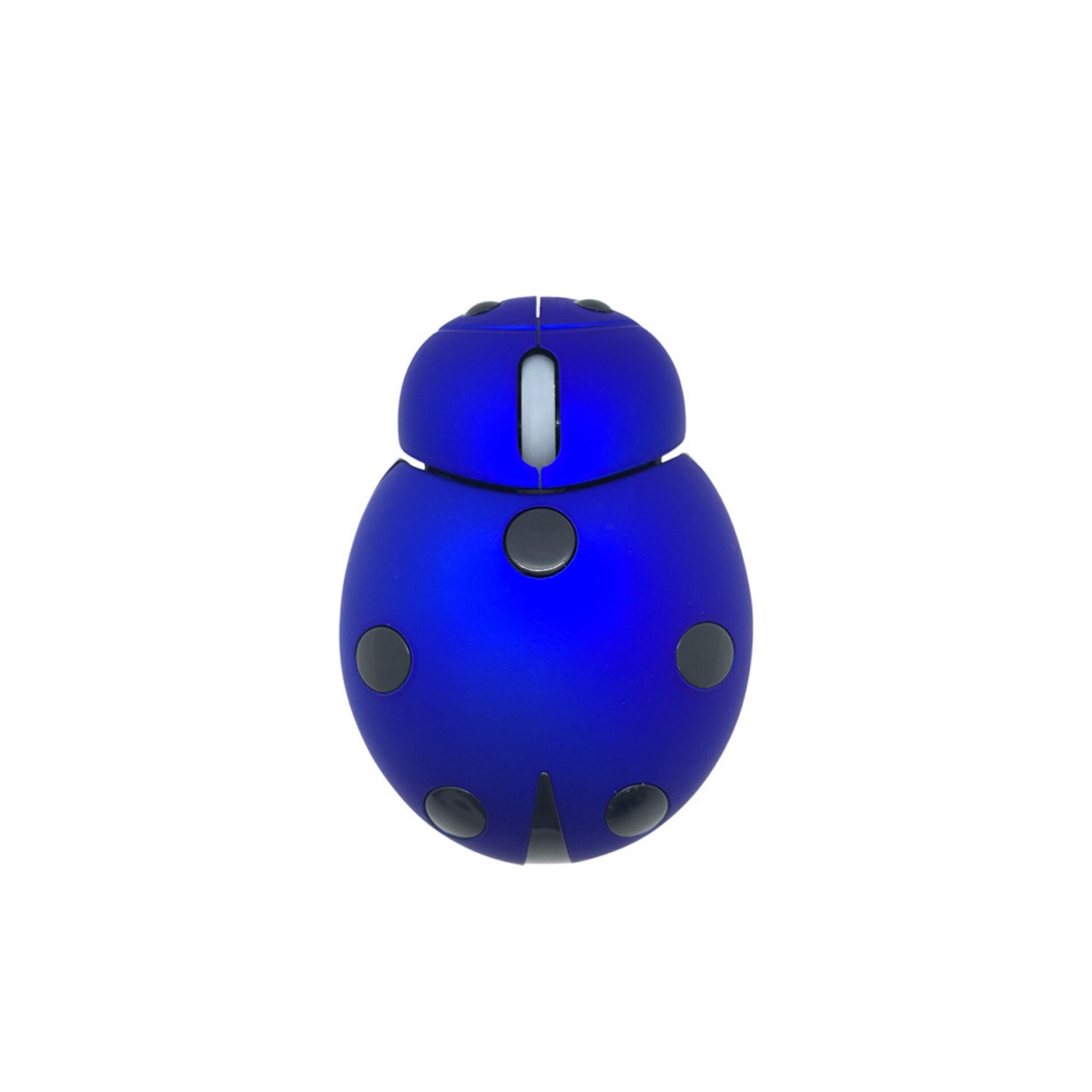 2.4GHz Wireless Mouse Cute Animal Beetle Mini Mouse Mice with USB Receiver for PC Laptop Desktop Computer Optoelectronic Mouse: Blue