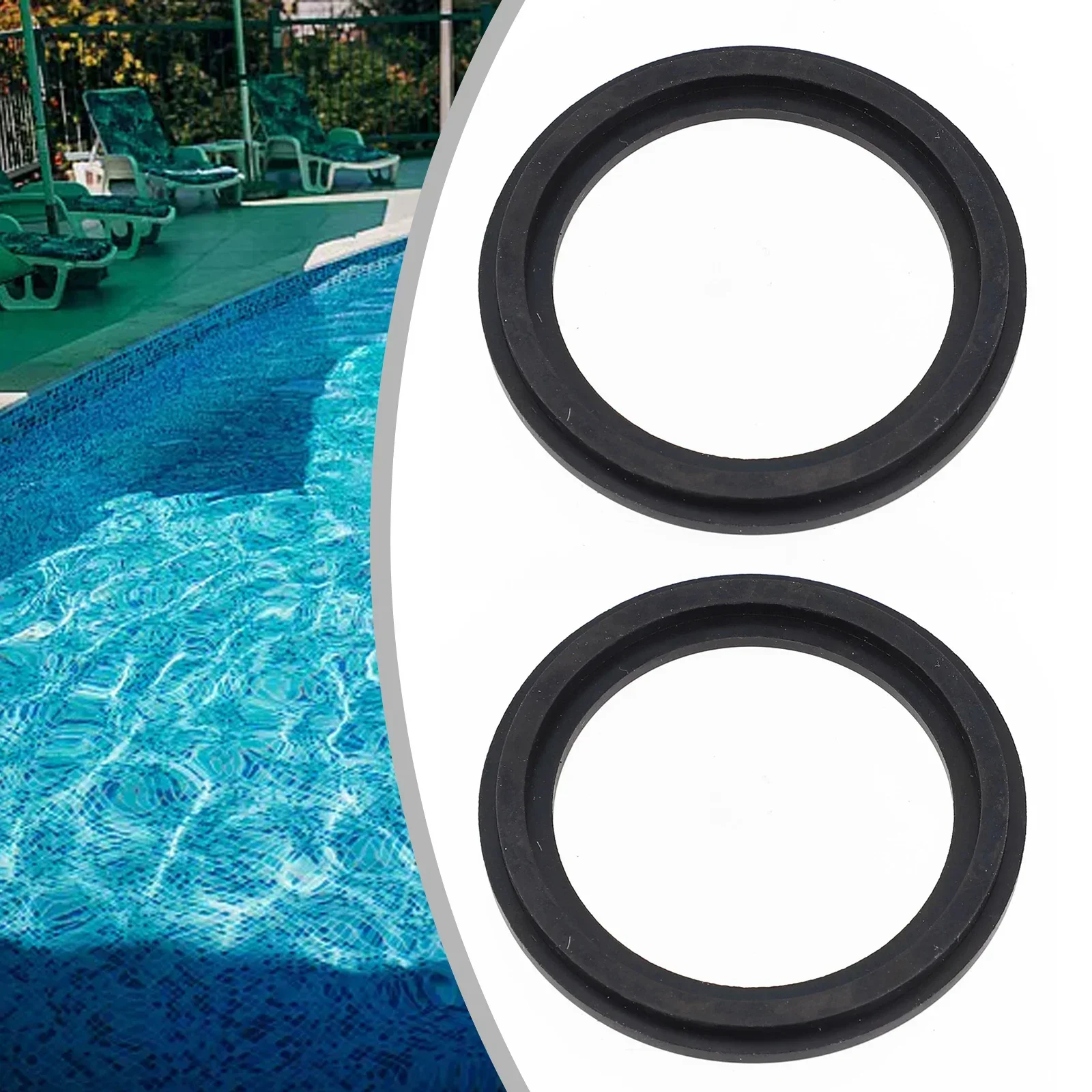 Dichtung Gummi Unterlegscheibe 2PCS Neue Für Intex 10745 Für P6029 Für Schwimmbad Schritt Schwimmbad Zubehör