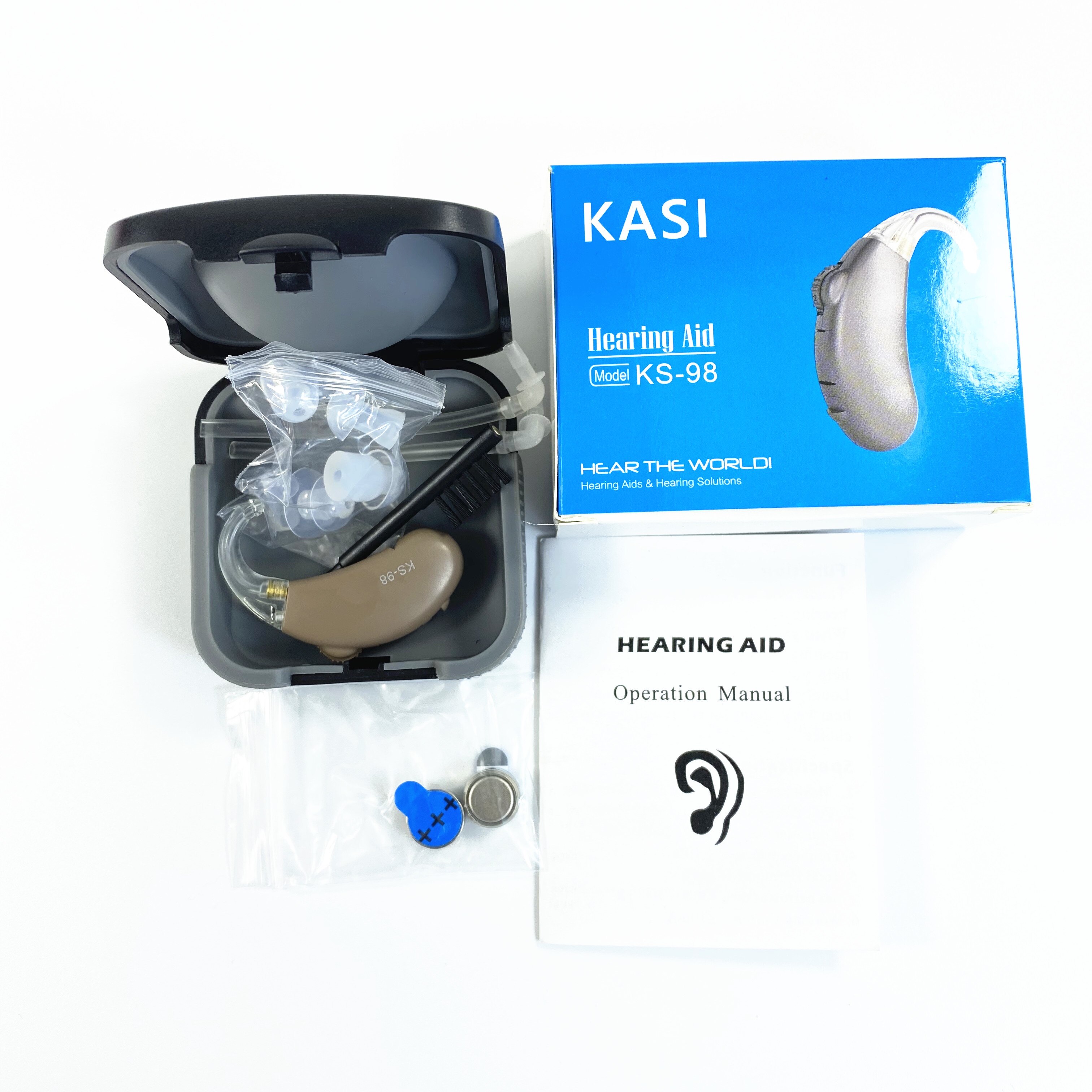 Kit de audífonos de alta Tono Bajo, ayuda auditiva ajustable detrás de la oreja, potenciador de sonido para el cuidado de la oreja para ancianos y sordos, mejor que Siemens,