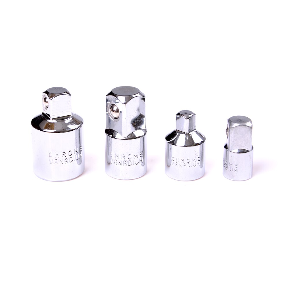 4Pcs 1/4" 3/8" 1/2 Inch Universal Drive Socket Adapter Reducer Joint Drive Air Impact Heavy Duty Ratchet Adaptor Converter Set