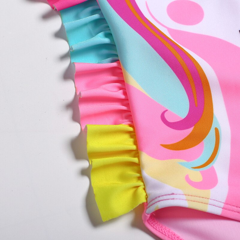 Bañador de unicornio para niña, traje de baño de una pieza de 3 a 10 años, ropa de baño de unicornio arcoíris,