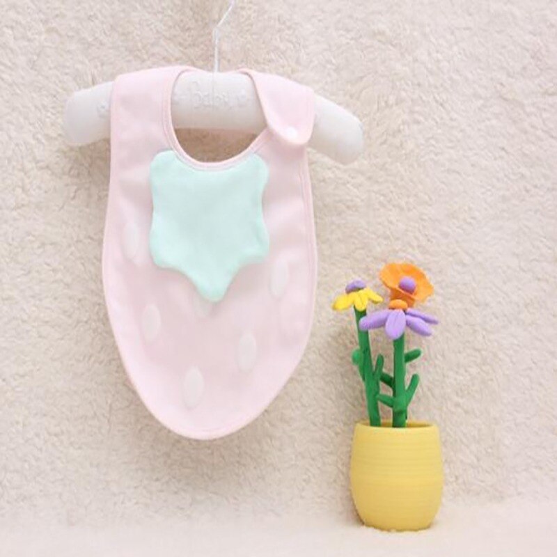 1pcs Lovely Baby Bibs Cotton Waterproof Lunch Feeding Bibs Baby Cartoon Feeding Cloth Children Baby Eatting Accessories