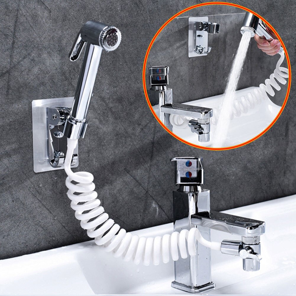 Schlecht Wasserhahn Externe Dusche Handheld Spritzgerät einstellen Für Hand Becken Waschbecken Dusche Wasserhahn enthalten Sprinkler Basis Schlauch Ventil