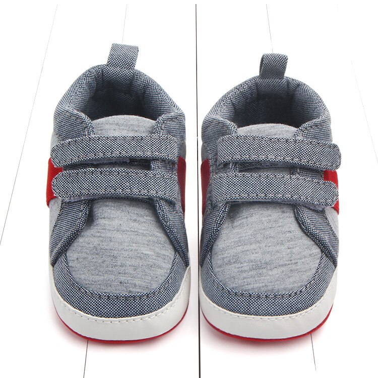 1 par duk baby antiskid första vandrare, härliga mjuka skor, småbarn / nyfödda prewalker